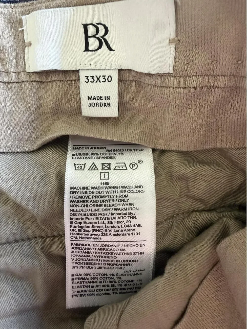 Banana Republic Men's Blue Textured Dress Pants - Size 33x30